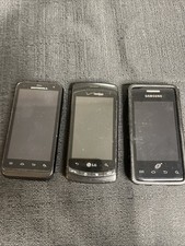 Old Smartphones Phones - Lot of 3- For Parts Only. LG, Samsung, Motorola