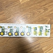 John Deere Miniature Toy Tractor Set Models 1892-1973 Stock No. 593 Agriculture