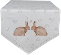 Clayre & Eef BSLC65 TischläUfer Beige Braun 50X160 Cm