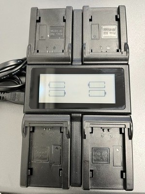 Andoer NP-F970 4 Channel Digital Camera Battery Charger LCD Display