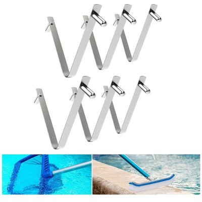 6Pcs Pool Brush Clips Parts Butterfly Accessories Double Pin Spring Button for