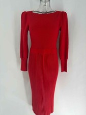 Size M Ann Taylor Red Knit Dress