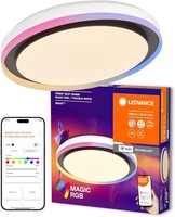 Ledvance Smart + Wifi Led Deckenleuchte Weiß Schwarz 32W 3400Lm Dimmbar