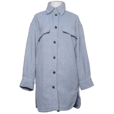 H&M, Oberhemd, Damen, Größe: S, Blau, Polyester, Einfarbig, Tweed #JvL