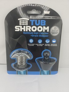 TubShroom Ultra Combo Stainless Steel Bathtub Hair Catcher & Drain Stopper Set