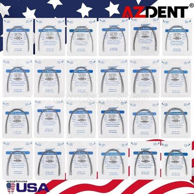 #ad AZDENT Dental Ortho Braces Super Elastic Niti Ovoid Form Rectangular Arch Wires $279.83