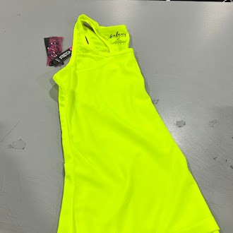 GALAXY BY HARVIC MOSTING TANK TOP HIGH TECH WICKING FABRIC WOMEN M - NEON GREEN