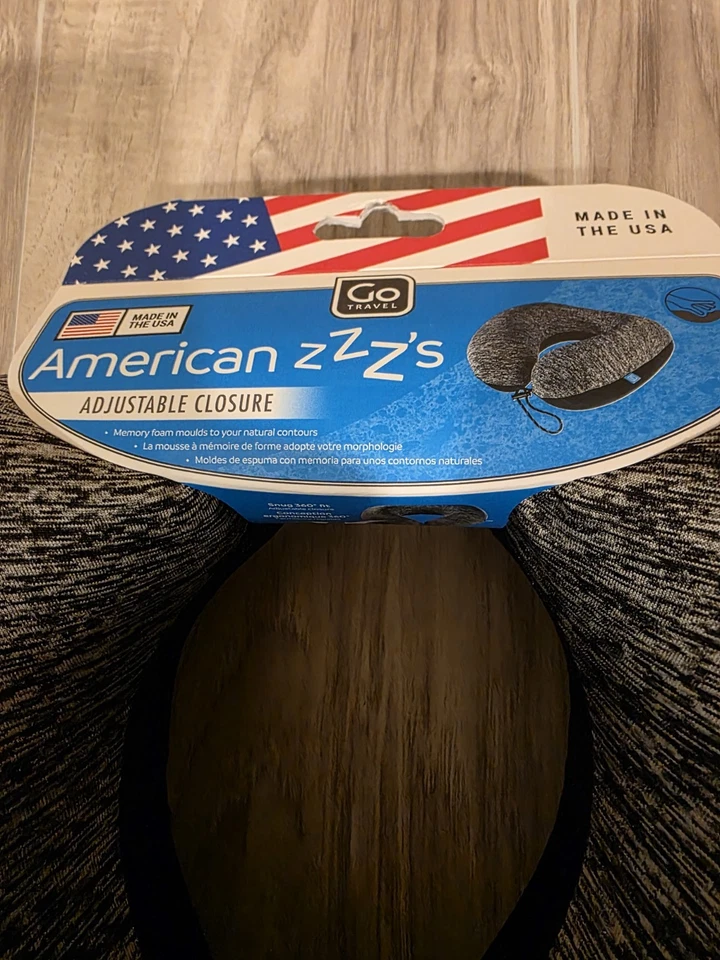 Go Travel Memory Zzzs Neck Pillow - Black ,& Gray - Image 3 of 3