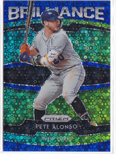 2020 Panini Prizm Brilliance Blue Donut Circles Prizm #B-3 Pete Alonso /199