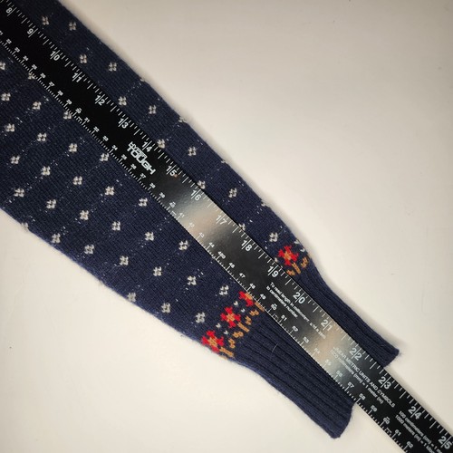 Cárdigan suéter tejido cereza Fair Isle azul lana JCrew para mujer XS - Imagen 6 de 8