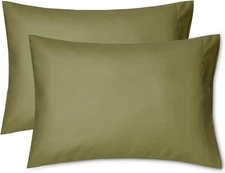 EXQ Home Toddler Pillowcases 13x18 Travel Envelope-13x18 Inch, Olive Green