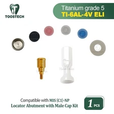 Dental Locator Abutment Male Cap kit fits to MIS (C1) Platform NP GH1~GH6mm