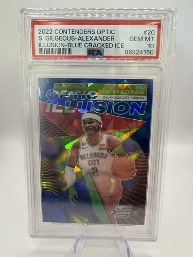 2022-2023 Contenders Optic SGA Illusion Blue Cracked Ice #/75 PSA 10 POP 1 - Bild 1 von 1