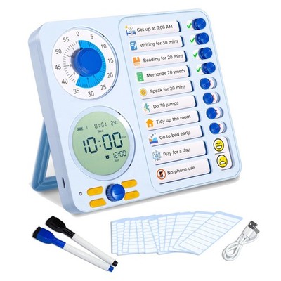 Visual Timer for ADHD | Chore Chart & Task Planner for Kids & Adults | Morning S