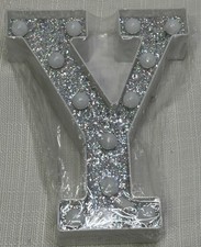 Light Up Letter Glitter Letter Light The Letter Y Alphabet Sign