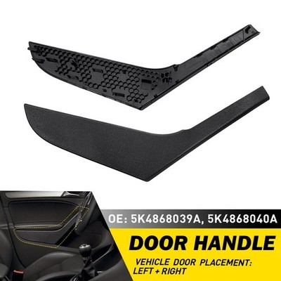 2X Inner Door Panel Handle Pull Trim Cover For VW Golf GTI MK6 2009-13 4-Door EA