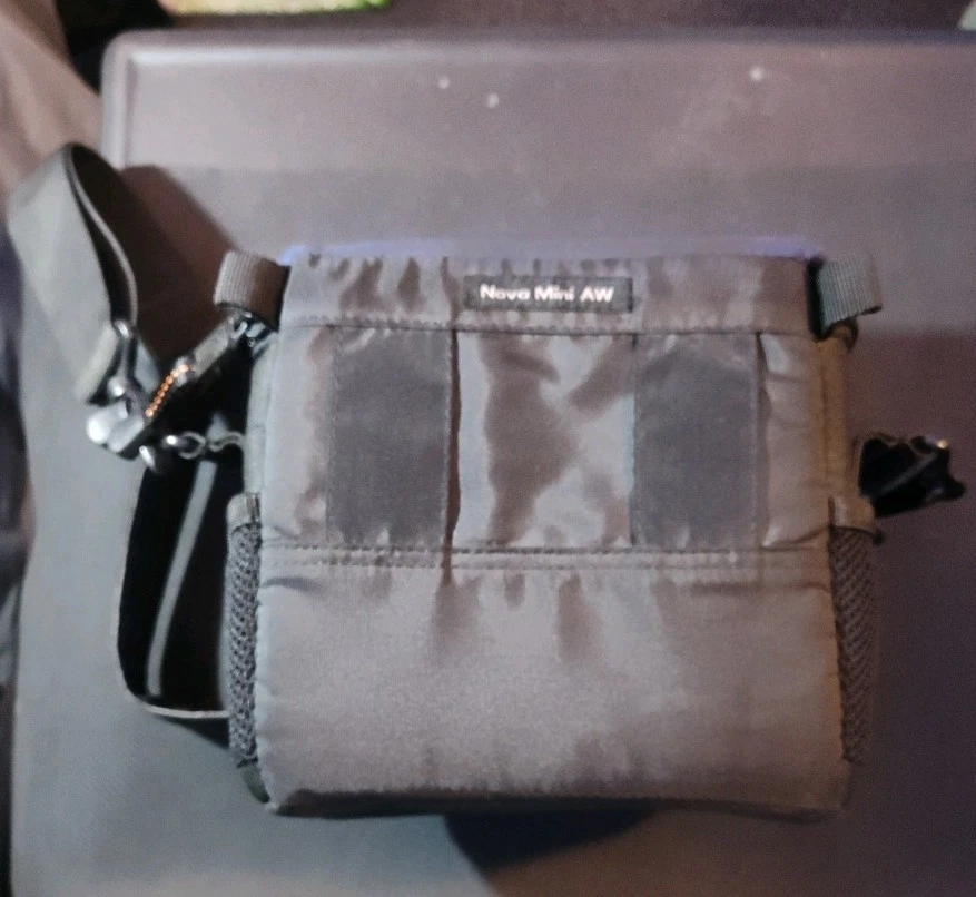 LowePro Nova Mini AW Camera Bag with Strap & Padded Divider, Rain Guard - Image 4 of 4