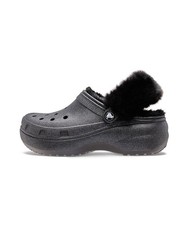 Crocs Classic Platform Ride Glitter Clog Black 211922-001 Women Shoes