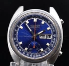 Vintage Seiko Proof Chronograph 17 jewel Steel 70m Watch Ref 6139 6011 N/R