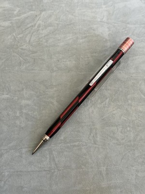 Vintage RARE Celluloid Red Burgandy & Black Eversharp Mechanical Pencil Art Deco