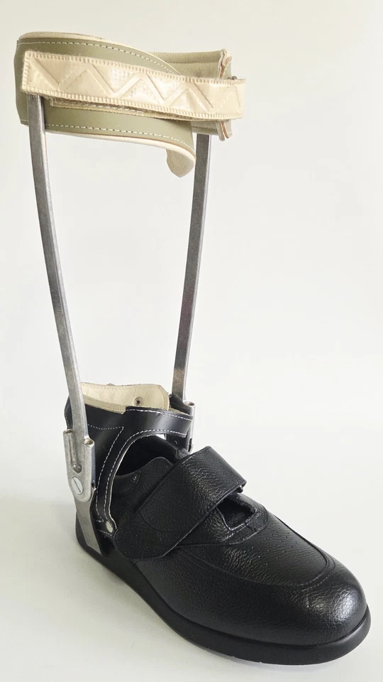 Soporte ortopédico para pierna derecha marco de metal con zapatos Drew Navigator II para hombre 11 W Foto 2 de 4