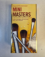 bareMinerals Mini Masters Mini Synthetic Brush Set 5pc w/ Brush & Makeup Bag
