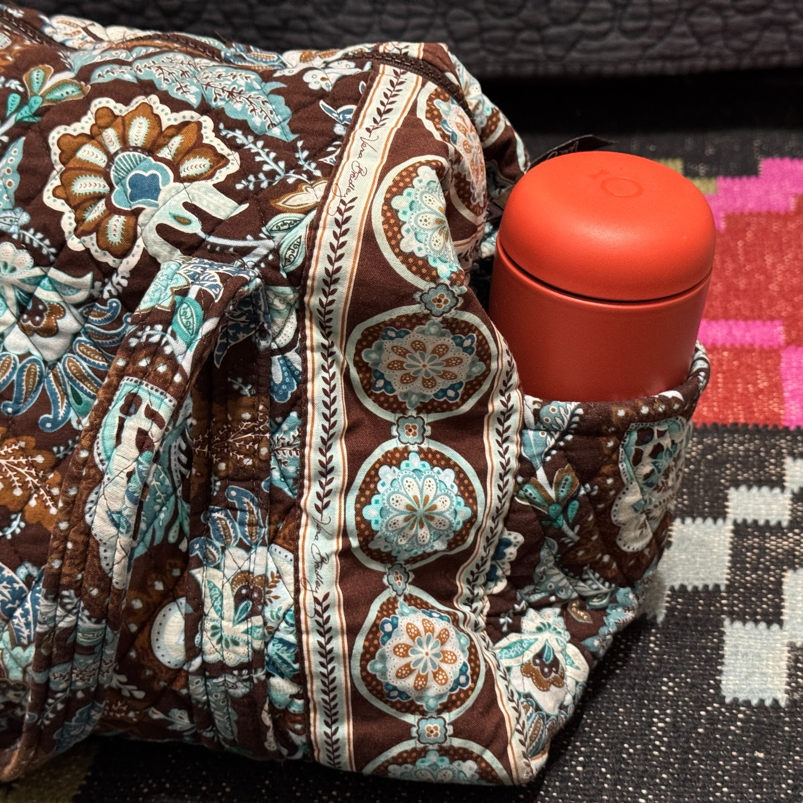 Vera Bradley Java Blue Pattern Double Handle Smal… - image 6