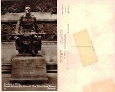 Vintage Postcard - Edinburgh Scottish American War Memorial REAL PHOTO UNPOSTED