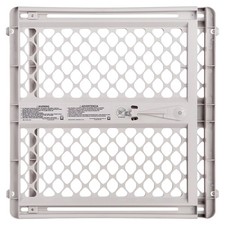 North States Supergate Classic Series 8615 Safety Gate, Plastic, Light Gray, 26