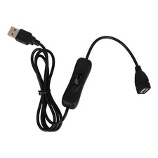 USB Extension Cable with Inline On/Off Button, 5V Male to Female Power Cord,