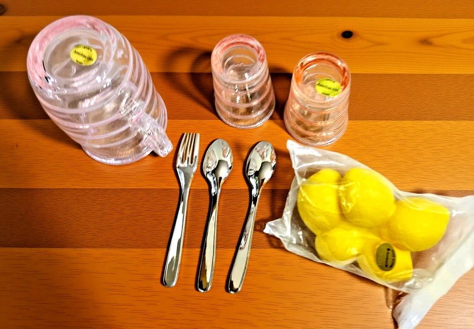 American Girl набор день рождения кувшин стаканы лимоны ложки вилка pls. Чтение - Изображение 2 из 4