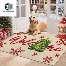 VIKAMA Christmas Atmosphere Anti-Stain And Non-Slip Doormat Hallway Entrance