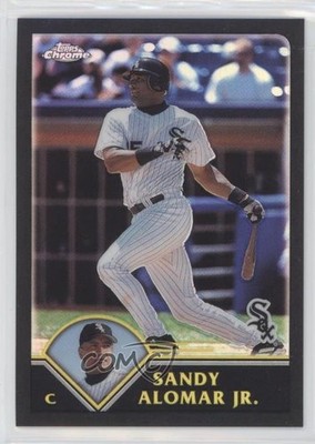 2003 Topps Chrome Black Refractor 113/199 Sandy Alomar Jr #399 nd3