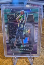2021-22 Panini Select - Concourse Isaiah Jackson #55 Green White Purple Prizm...