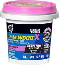 Plastic Wood-X Latex Wood Filler with Dry Time Indicator, 5.5Oz Natural - 2EA