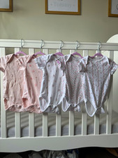 NEXT Baby Girls 5 Pack Floral Fairy Short Sleeve Bodysuits 3-6 Months