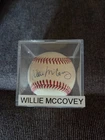 National League Bart Giamatti Willie McCovey signed baseball Giants 500 Home Run
