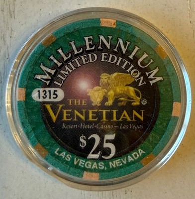 The Venetian Las Vegas $25 Millennium Casino Chip