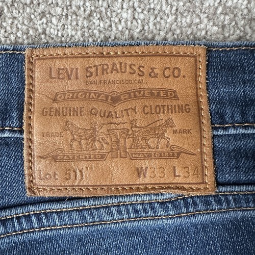 Levi’s 511 Slim Fit Performance Jeans - W33 L34 - Worn Once - Picture 7 of 7
