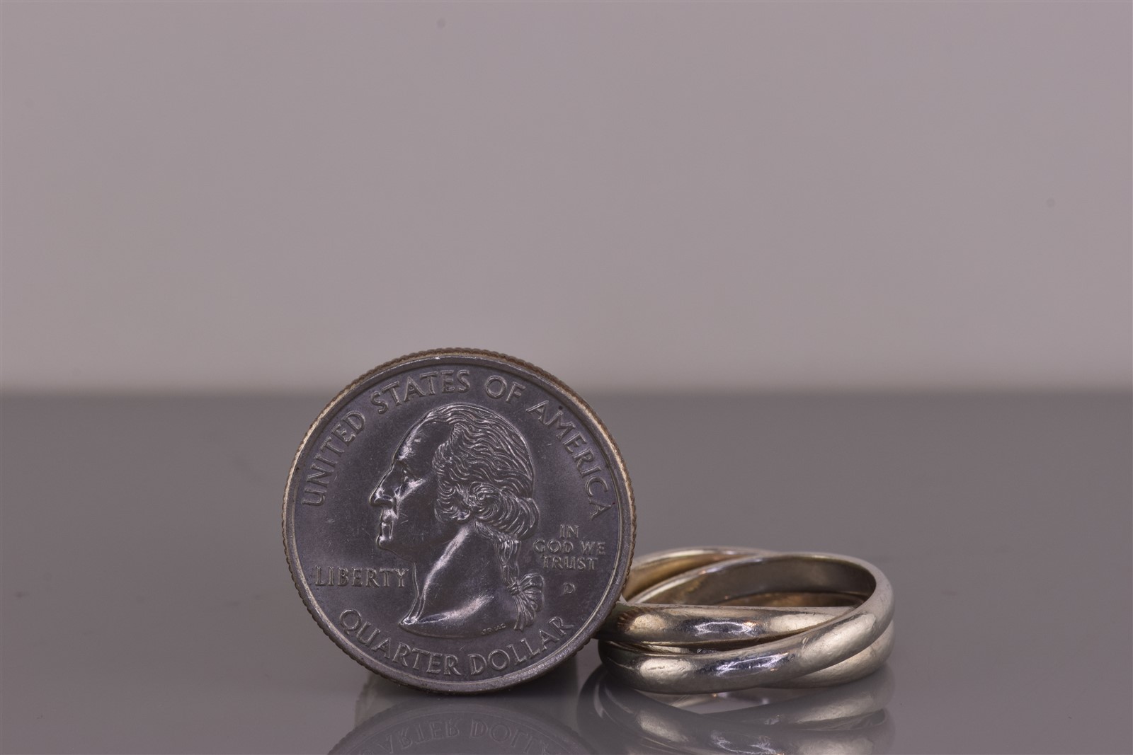 Sterling Silver Triple Interlocking Trinity Solid… - image 8