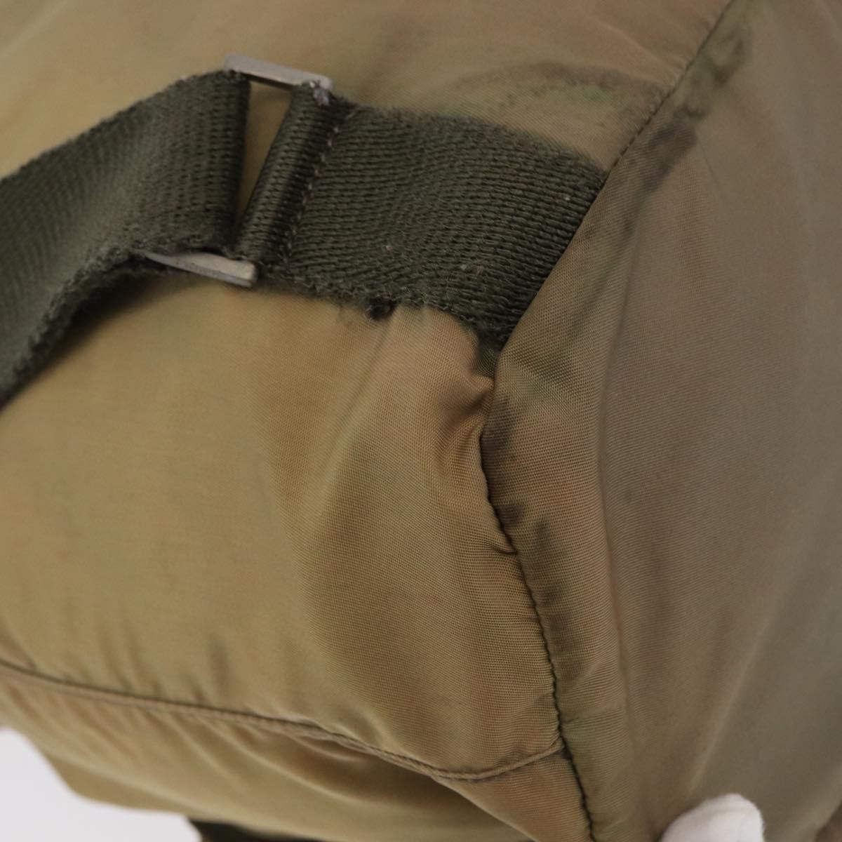 PRADA Backpack Nylon Beige Silver Auth 164845 thumbnail 14