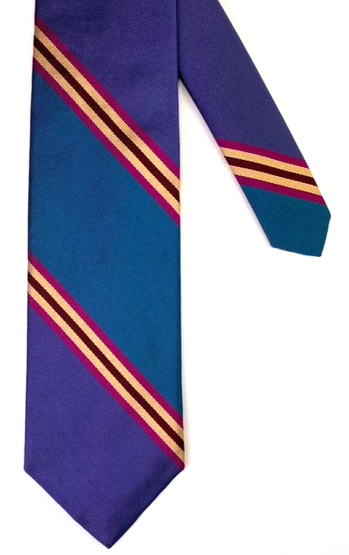Corbata Ferrell Reed para Nordstrom azul azulado púrpura rep rayas seda Inglaterra de colección Foto 2 de 4