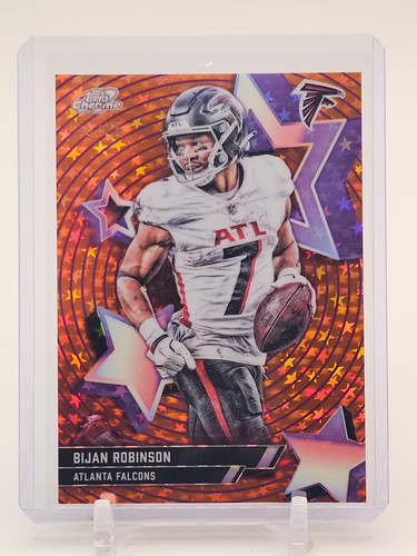 BIJAN ROBINSON 2025 TOPPS COSMIC CHROME ORANGE STARFRACTOR /25 #SF-3 Q3668-4