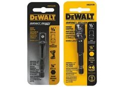 (2) DeWalt Socket Adaptors  3/8" & 1/2" Drive - 1/4" Shank-  DW2542IR & DW2547IR