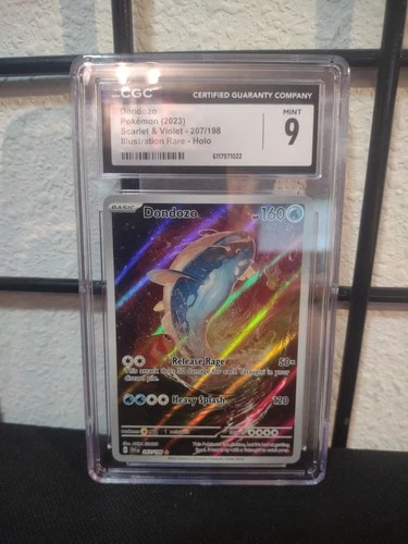 Pokémon TCG Scarlet & Violet Dondozo 207/198 Holo Illustration Rare CGC 9 Mint