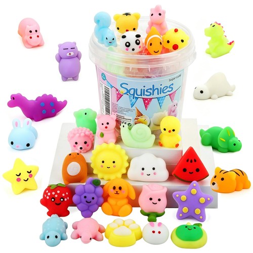 KINGYAO Squishies Squishy Toy 24pcs Party Favors for Kids Small, Multicolor