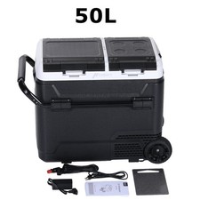 Auto Kühlbox Kompressor 12V/24V 240V Kühlschrank 50L Tragbare Gefrierbox DE