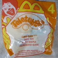 Vintage 2000 Teletubbies Laa-Laa Yellow Plush Sealed McDonald's Toy