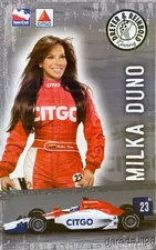 2008 Milka Duno Citgo Honda Dallara Indy Car Hero Card