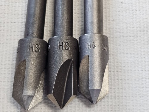3 Keo 3/8" 100 Degree Countersink 3 Flute HS Milling Drill Bit Aircraft Tool - Picture 8 of 16